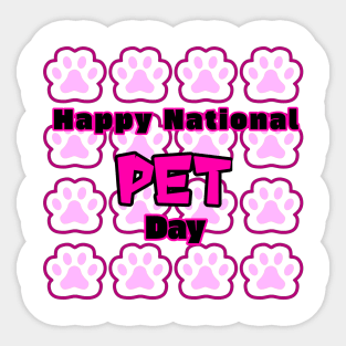 national pet day Sticker